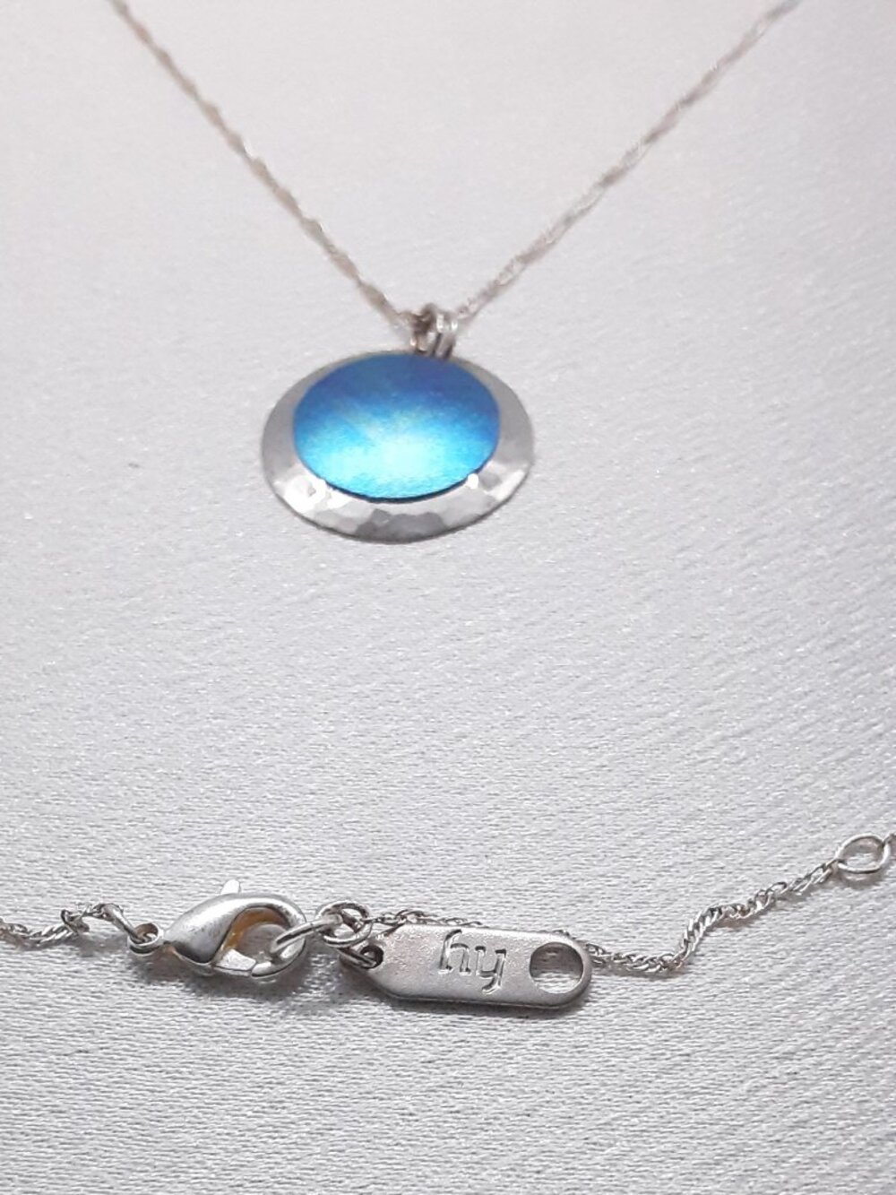 NEW Holly Yashi Blue/Green Nobium Pendant - Picture 8 of 13